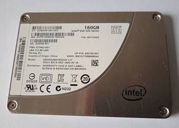 Dysk SSD Intel 320 160GB 2,5" MLC SSDSA2BW160G3H 99%
