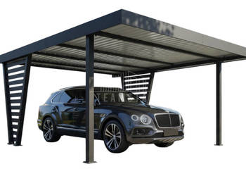 Carport V PREMIUM 5x5m Wypełnienie panelami Wiata samochodowa TS1267