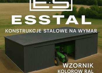 GARAŻ BLASZANY Jednospadowy|Wiata na Maszyny|Magazyn| HALA - ESSTAL-