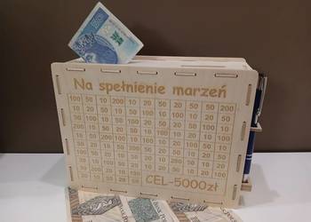 Skarbonka wykreślana / wykreślanka / wykreślna / prezent / oszczędzanie