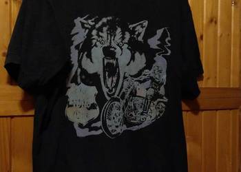 Koszulka T-shirt MOTOR CHOPPER WILK bawełna, wysoka jakość printu XL XXL