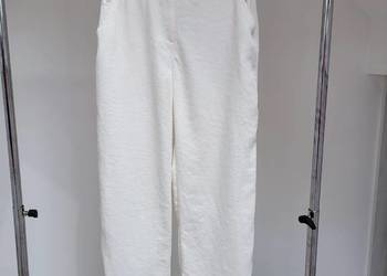 Białe spodnie z wiskozą