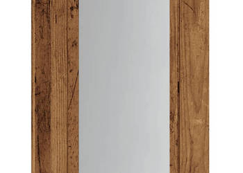 Szafka łazienkowa z lustrem i LED stare drewno 40x12x45 cm WM-856279