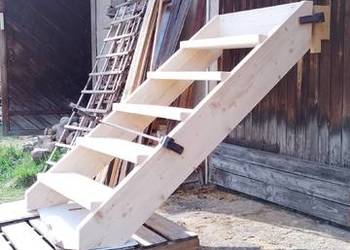 Schody grube 45 mm drewniane ganek taras weranda