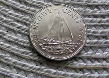 Bahama 25 Cent 1969r - Ładna