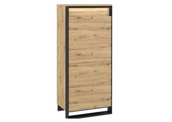 QUANT QA-07 Wąska komoda 60 cm z półkami styl industrialny