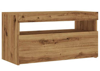Szafki TV z LED 2 szt. dąb artisan materiał drewnopochodny WM-856318