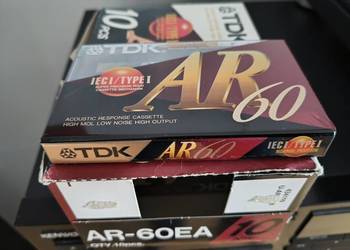 Kasety magnetofonowe TDK AR60 AR-60 żelazo nowe folia