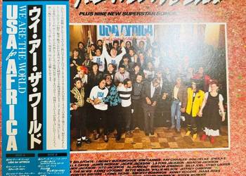 Usa For The Africa We Are The World NM/NM Japan Obi LP 1985 CBS 28AP 3020
