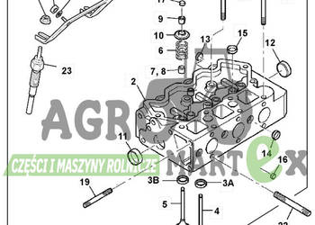 02/631318, 02/634967, 02/630450 GŁOWICA SILNIKA PERKINS JCB