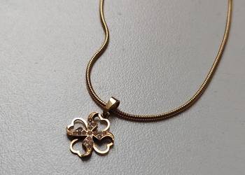 Naszyjnik czterolistna koniczyna blueberry