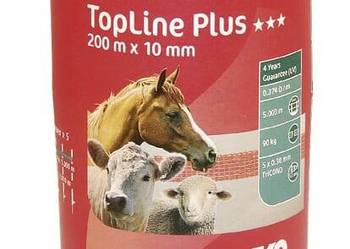 Taśma ogrodzeniowa Top Line Plus, 10 mm 200 m, pomarańczowa AKO 449566