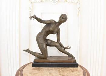 Tancerka w Stylu Demetre CHiparus - Hindu - Figura z Brązu - Sygnowana