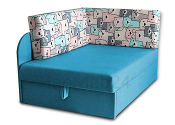 Wygodna sofa dziecięca „Kubuś” – rozkładane łóżko