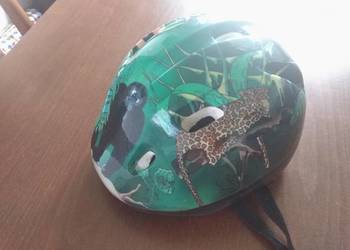 Kask dziecięcy na rower z motywem zwierzęta w dżungli 48-54