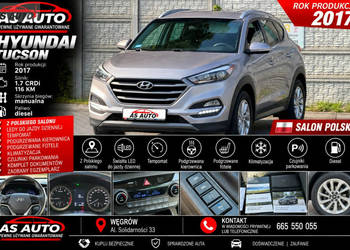 Hyundai Tucson 1,7CRDi 116KM Pod.Fotele/Pod.Kierownica/SalonPL/Ledy/PDC/Se…