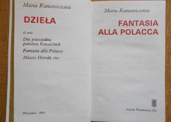 Maria Kuncewiczowa - Fantasia alla Polacca