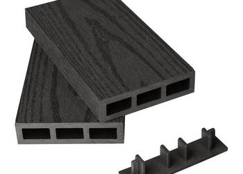 Sztacheta 80x20mm - kolor : grafit - słoje drewna!