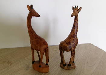Fidurka drewniana Żyrafa kpl . 2 szt. Wys . 20 cm .
