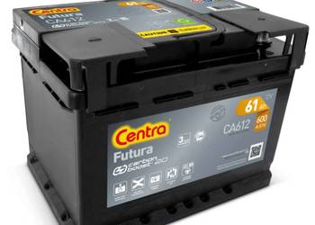 Akumulator 61Ah 600A Centra FUTURA PRAWY PLUS