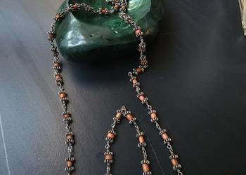 Srebrny naszyjnik ORNO z koralem