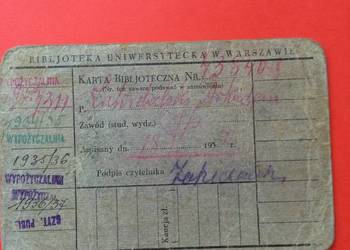 ( 172 ) Karta Biblioteczna