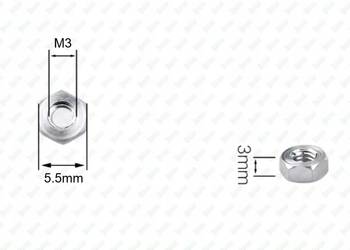 M3X3 ALUMINIOWA TULEJKA DYSTANSOWA KOLUMNA GWINTOWANA ZŁĄCZNA PRZEDŁUŻANA