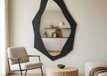 Dekoracyjne lustro o ostrym organicznym kształcie w ramie mdf - MINORE