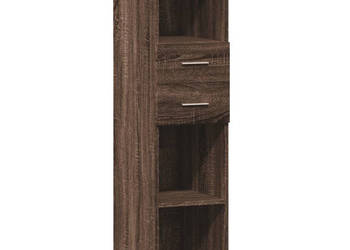 Wysoka szafka brązowy dąb 30x425x124 cm WM-846158