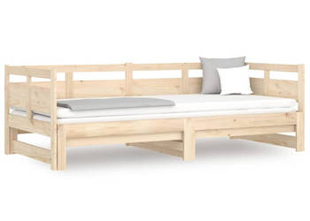 Łóżko rozsuwane lite drewno sosnowe 2x(80x200) cm WM-820317