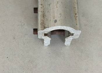 Łącznik wału L=120mm nieregulowany aluminiowy 4 śruby wał 25,4mm
