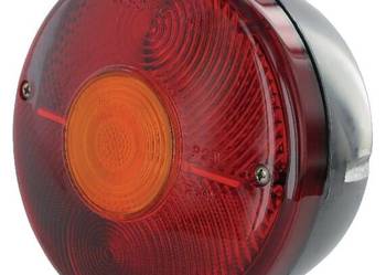 Lampa tylna zespolona, okrągła 12/24V czerwona/pomarańczowa przykręcana Ø…