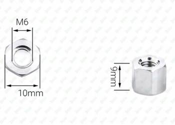 M6X9 ALUMINIOWA NAKRĘTKA ZŁĄCZNA PRZEDŁUŻANA TULEJKA DYSTANSOWA GWINTOWANA