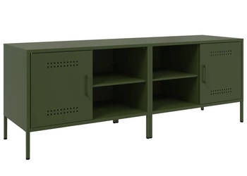 Szafki pod telewizor 2 szt. oliwkowe 68x39x505 cm stalowe WM-843003