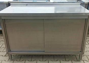 Stół z Szafką - Drzwi Suwane -- 130/60/85 cm - Mc 250