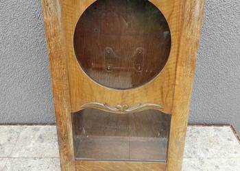 Mała stara szafka witrynka z obudowy starego zegara E226 Mała stara szafka witrynka z obudowy starego zegara E226