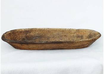 Stara Drewniana Niecka Koryto 53cm Rustykalna do wyrabiania ciasta Zabytek