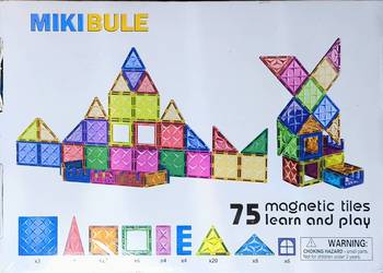 Klocki Magnetyczne 75 sztuk