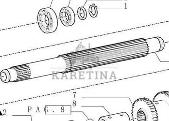 New Holland T6070 T7 TM165 TM155 TM150 TM140 TM145 T190 Wałek Napędzany 51…