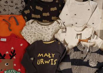 Paka ubranek dla niemowlaka roz.74cm ok. 70szt+kombinezon i kurtka