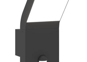 Zewnętrzny kinkiet LED z czujnikiem czarny odlewane aluminium WM-4006270