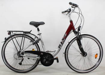 Aluminiowy rower miejski RIXE 24 Biegi DEORE LX Koła 28 cali PRĄDNICA
