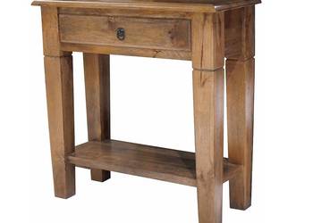 Rustykalna drewniana konsola 80cm z mango