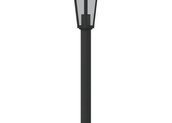 Lampy ogrodowe na słupku 3 szt czarne 80 cm stal nierdzewna WM-4006386