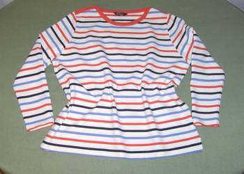 Ulla Popken Damska bluza w paski 50/52 Bawełna