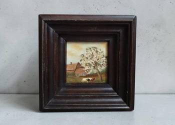 Obraz olejny holenderski vintage