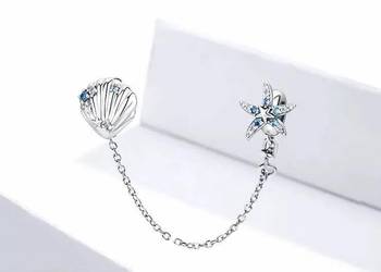 Pandora Charm Moments łańcuszek koralik muszla rozgwiazda