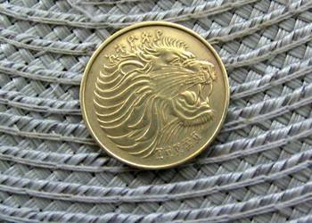 Etiopia 10 Cent 1977r - Brąz