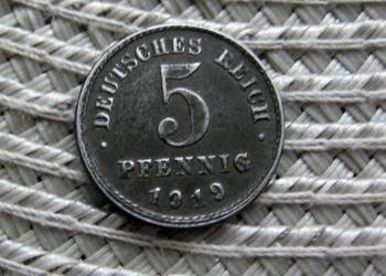 Niemcy 5 Pfennig 1919r - J - Fe