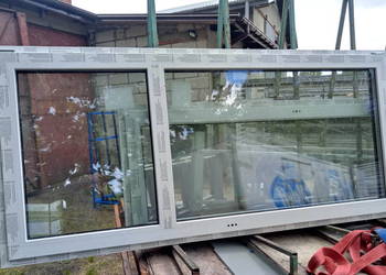 Drzwi balkonowe PCV - 106,0 x 231,0 MAHOŃ OD ZEWNĄTRZ